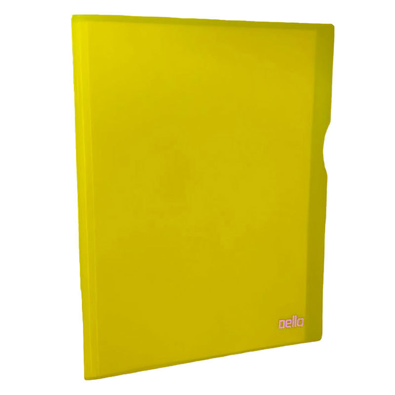 Pasta catálogo A4 amarelo com 30 plásticos 6036.A Dello em Oferta na Shopee