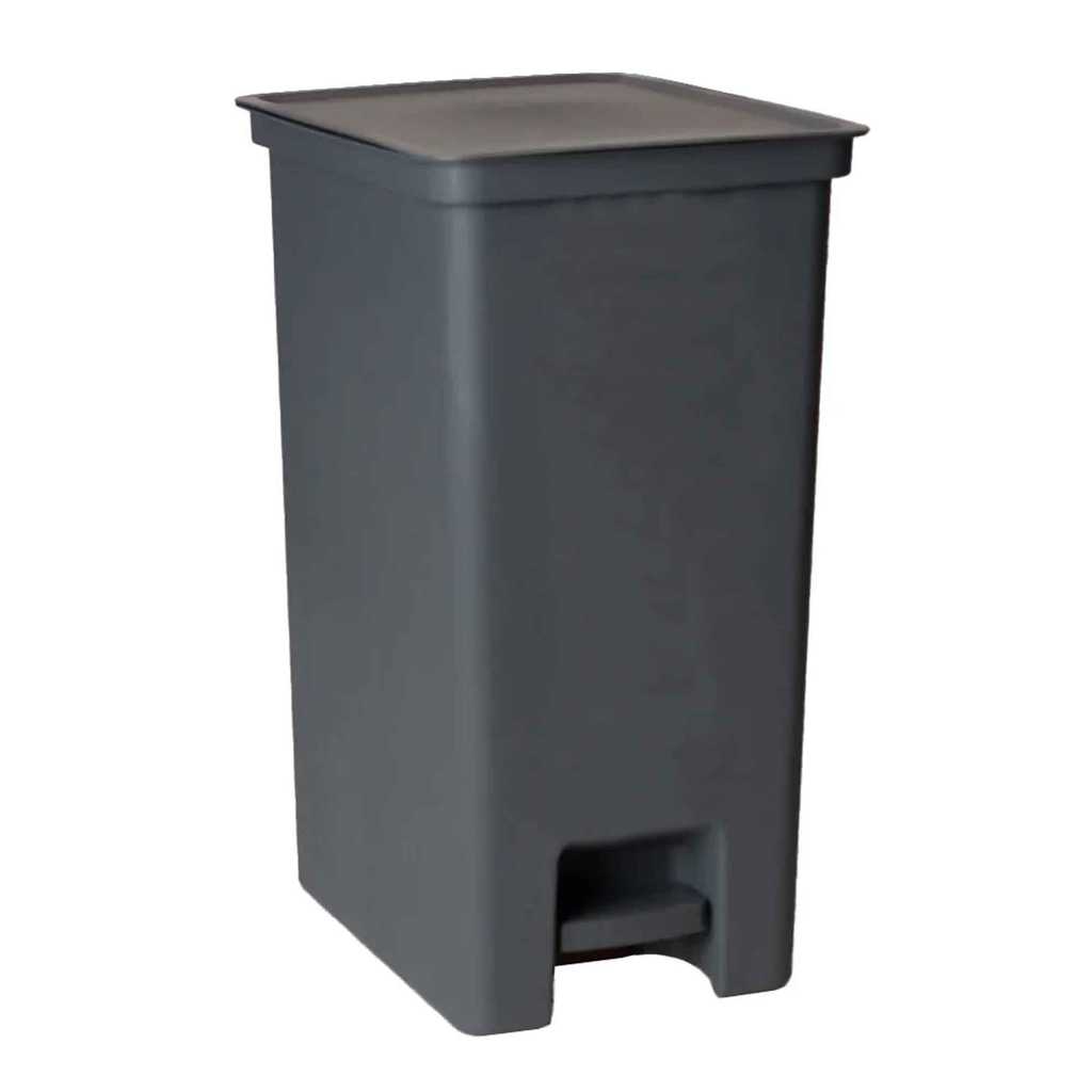Lixeira Banheiro Cozinha Escritorio Pedal 20 Litros Chumbo em Oferta na Shopee