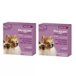 Kit 2 Anti-inflamatório Eloxicam para Cães e Gatos 0,5mg