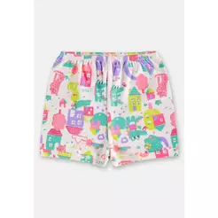 Short Bebê Menina em Suedine Up Baby