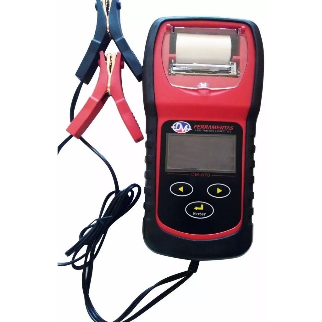 Testador De Bateria Análise Da Bateria Portátil Dm-670 DM ferramentas