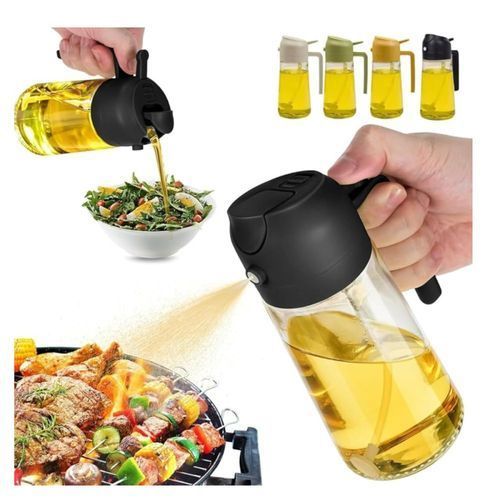 Borrifador Galheteiro para Azeite e Vinagre em Vidro 470ml com Dosador achadinho