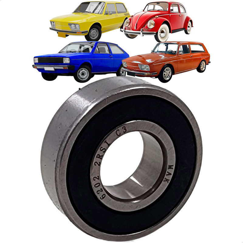 Rolamento Do Alternador Dínamo Ford Courier VW Brasília Fusca Kombi Gol Variant Brasília 6202 2RS