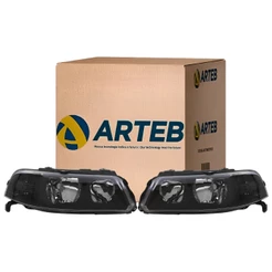 Par Farol Vw Gol Parati Saveiro G3 Máscara Negra Original Arteb