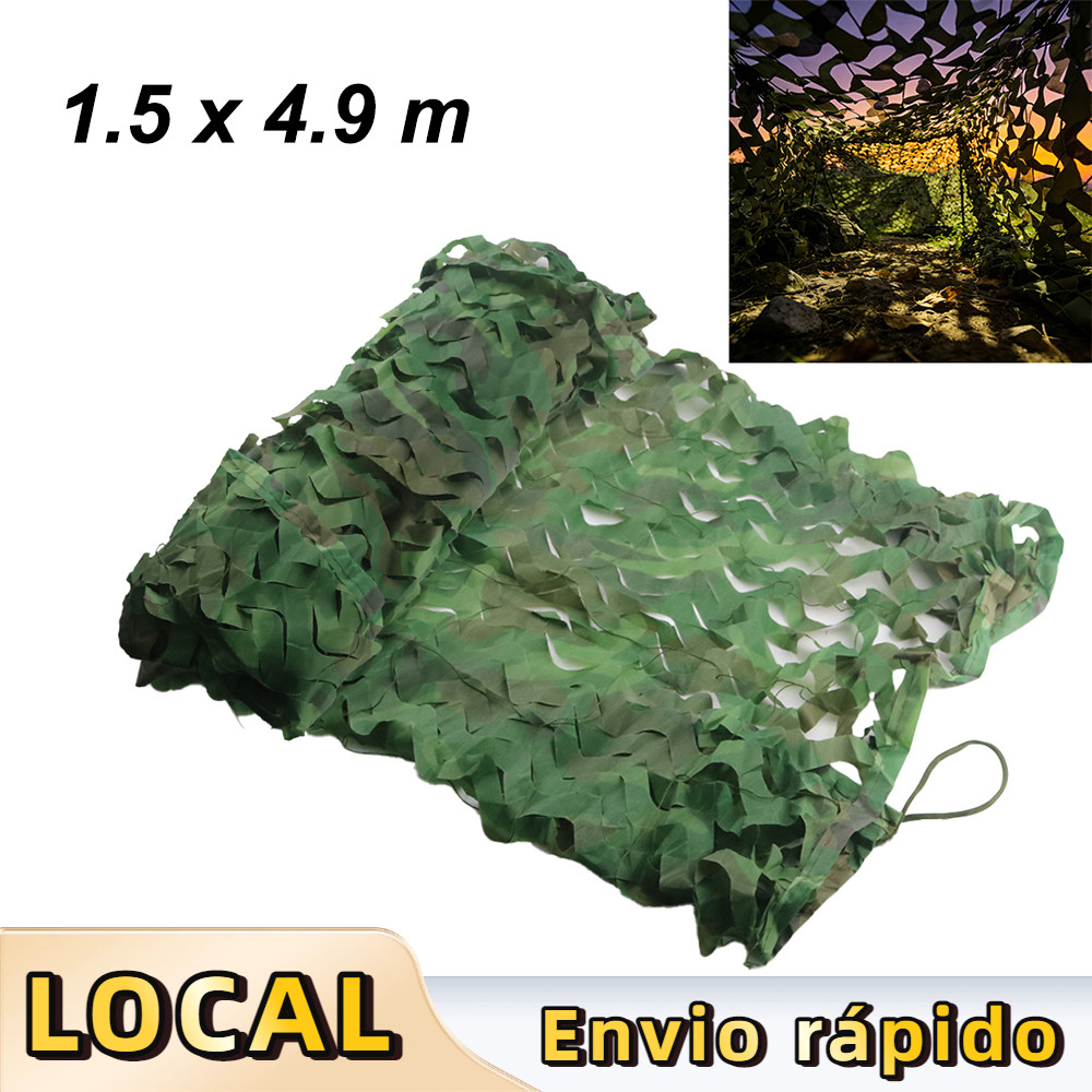 1,5 x 4,9 m Selva rede de camuflagem,capa de proteção de caça,para acampamento, caça militar,tiro,capas de carro