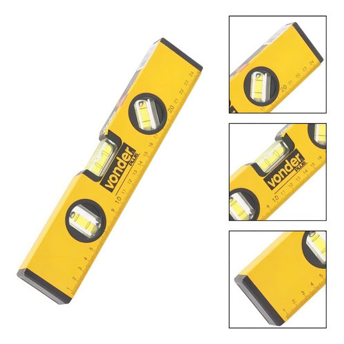 Nível de Alumínio 10" 254 mm com Base Magnética Vonder