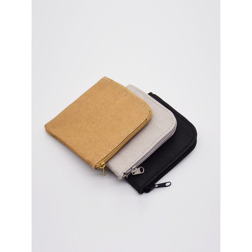 Mão lavada papel Kraft pequeno fresco simples Mini Ultra-fino quadrado moeda bolsa moeda estudante bonito pequena cartei