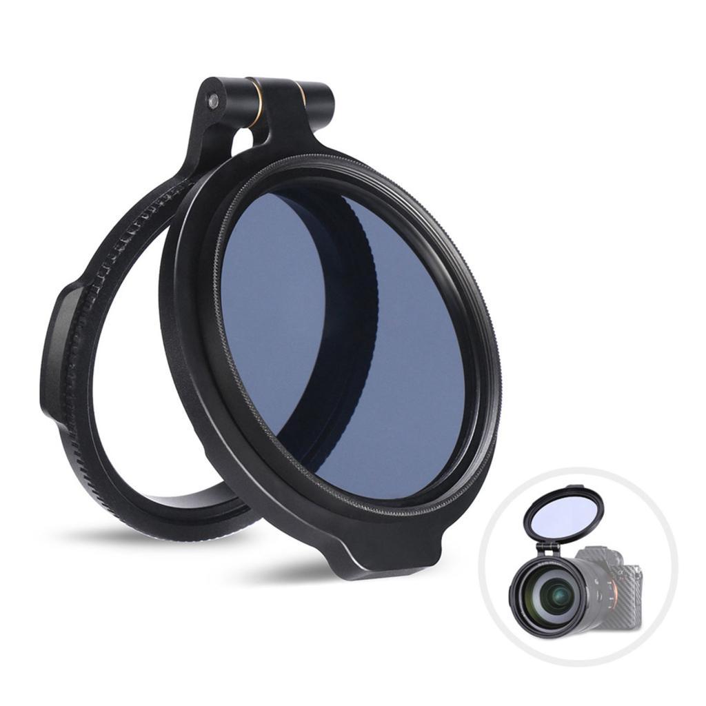 Sistema de filtro rápido Andoer 49 mm lente de câmera ND anel adaptador de metal compatível com câmeras Canon Nikon