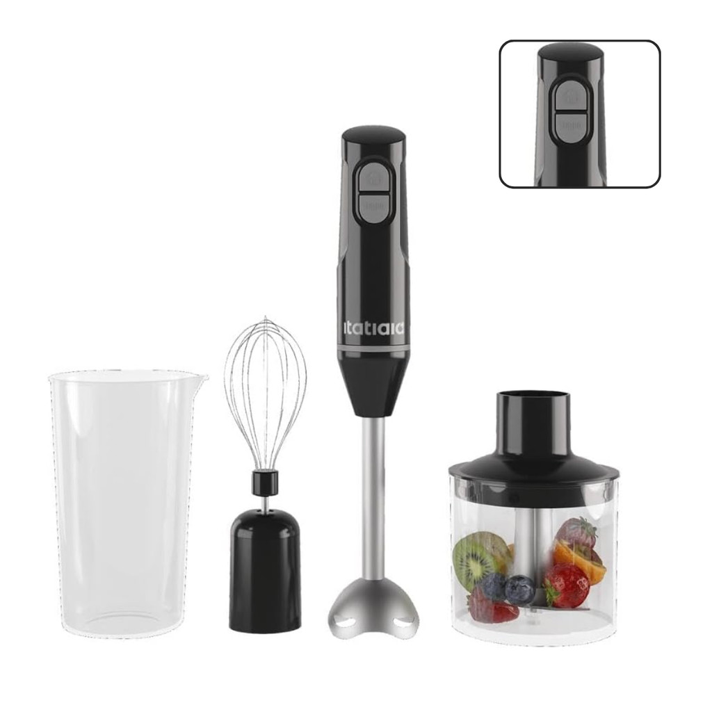Mixer Portátil De Mão 3 Em 1 Inox Mid Itatiaia 127V Preto