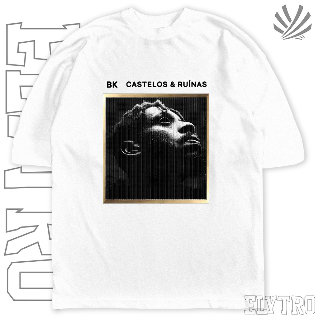 Camiseta Oversized Castelos e Ruínas BK Album Streetwear Harajuku Aesthetic Camisa