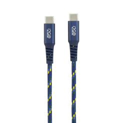 Cabo USB-C Para USB-C i2GO Ultra Rápido Resistente 2 metros 100W Oficial CBF Seleção Brasileira