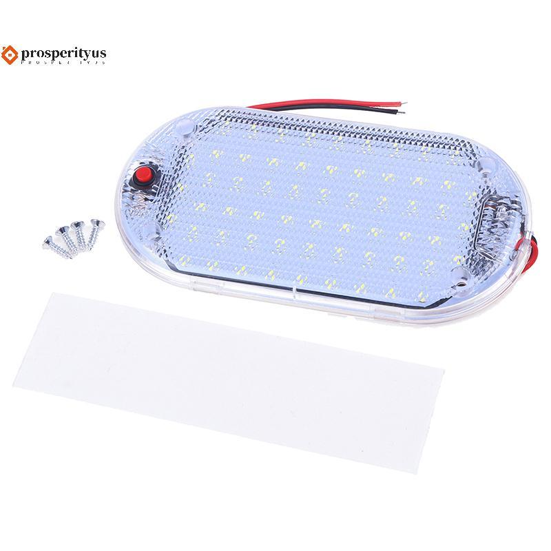 [PPTS] 60LED 12V-85V LED Carro Veículo Cúpula Teto Lâmpada De Leitura Interior Luzes Do Empilhadeira De Faixa De Luz De
