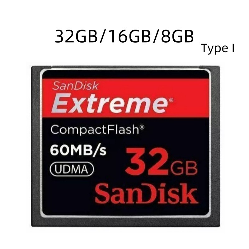 Cartão De Armazenamento CF Para Câmera 8GB 16GB 32GB Memória Extreme CompactFlash 60MB/s UDMA Tipo I