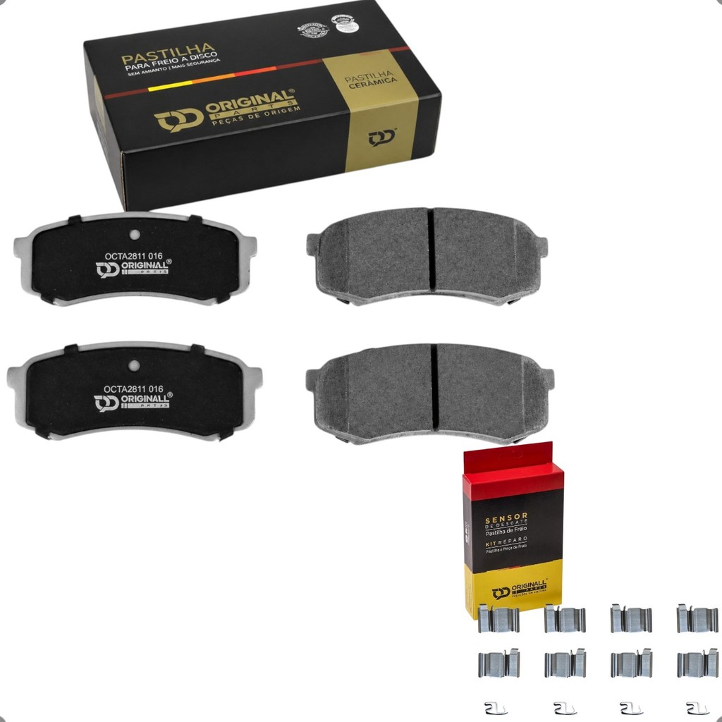 Kit Pastilha Traseira Cerâmica Reparo Pinça Pajero Full Hilux SW4 Prado 2002 a 2026