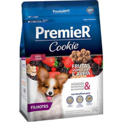 Biscoito Cookie para Cães Filhotes Sabor Frutas Vermelhas e Aveia 250g Premier Pet