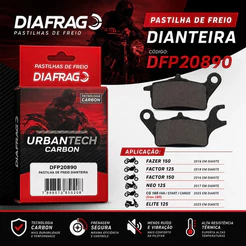 Pastilha Freio Diafrag Yamaha Fazer Factor Neo 125 150 Diant