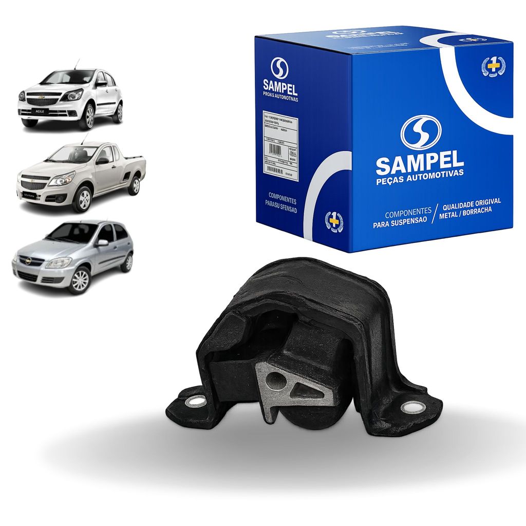 Coxim Suporte Calço Inferior Traseiro Motor Prisma 2006 ate 2012 Sampel
