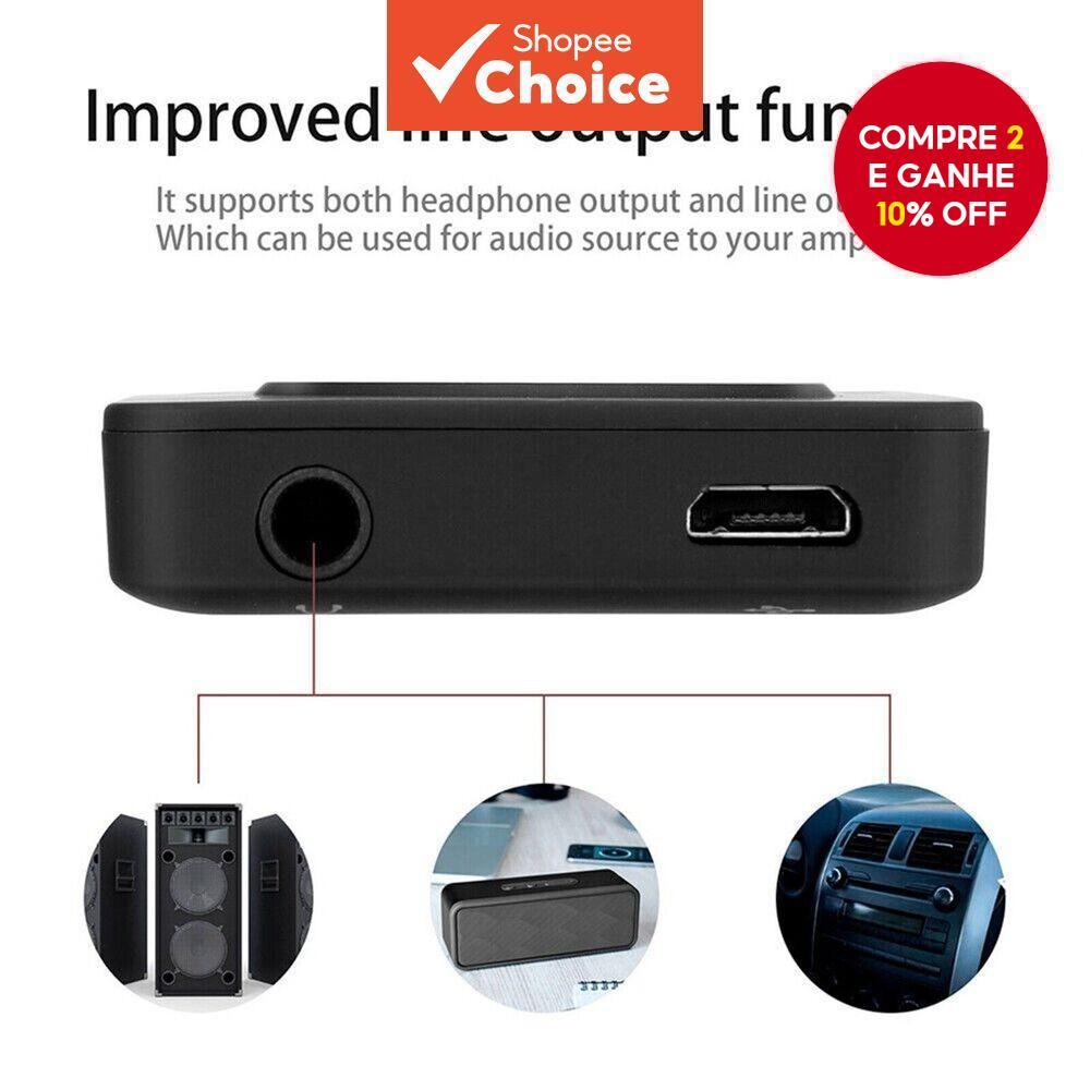 Novo Reprodutor de MP3 Portátil com Tela Digital, Suporte para 128GB, Bluetooth, MP4/MP3 sem perdas, Rádio FM Walkman.