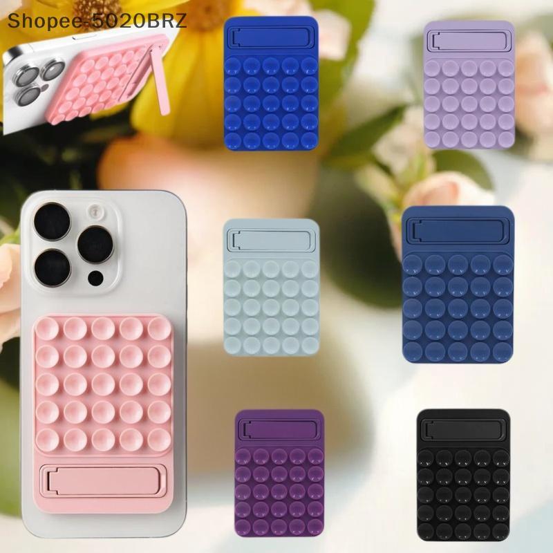[THEBR] 1 Unidade De Acessório Adesivo Dobrável Para Smartphones Com Sucção De Silicone Montagem Em Telefone , Espelho ,
