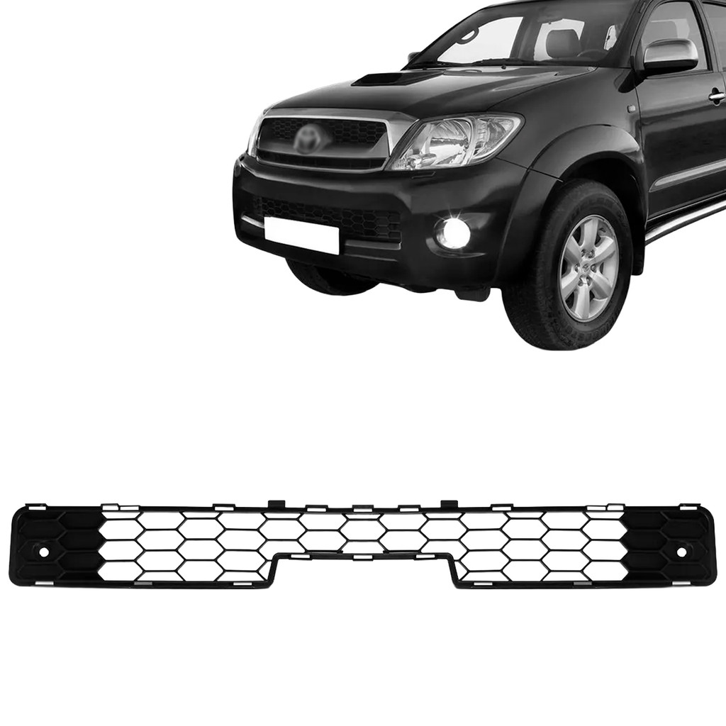 Grade Parachoque Dianteiro Hilux Pick-Up 2009 2010 2011 Central Inferior
