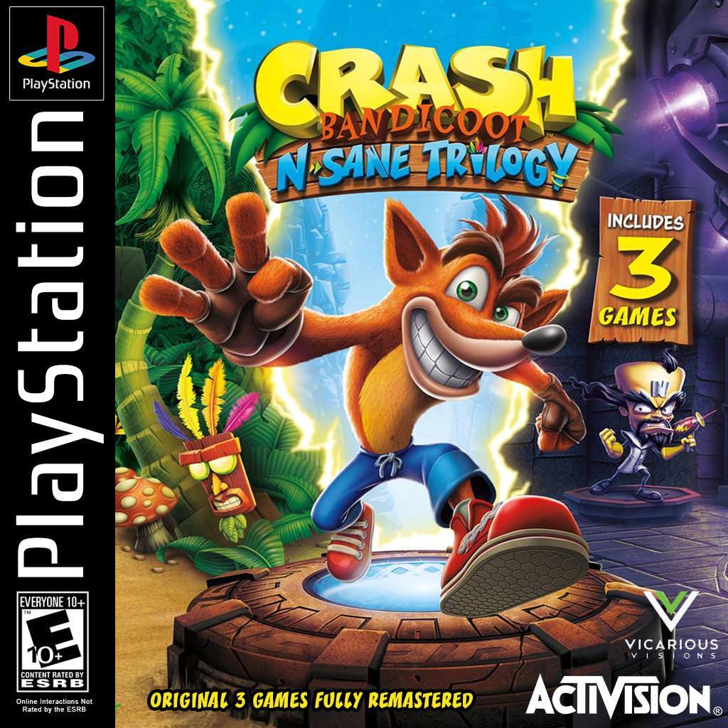 Crash Bandicoot: N. Sane Trilogy 3 em 1 - PS1
