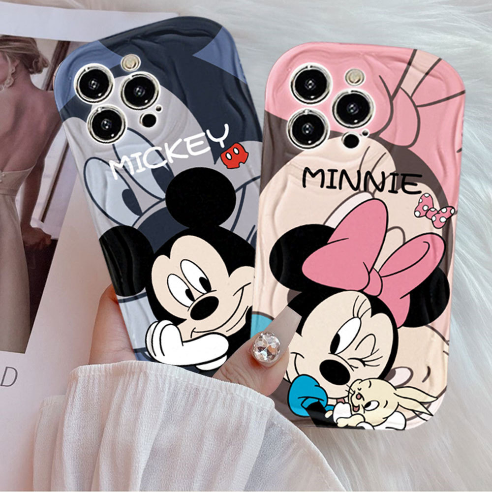 Capa Para Samsung A56 A36 A55 A54 A16 A15 A14 A05 A51 A52 A34 A35 A32 A13 A12 A04E Feliz Borboleta Mouse Kasus Laser
