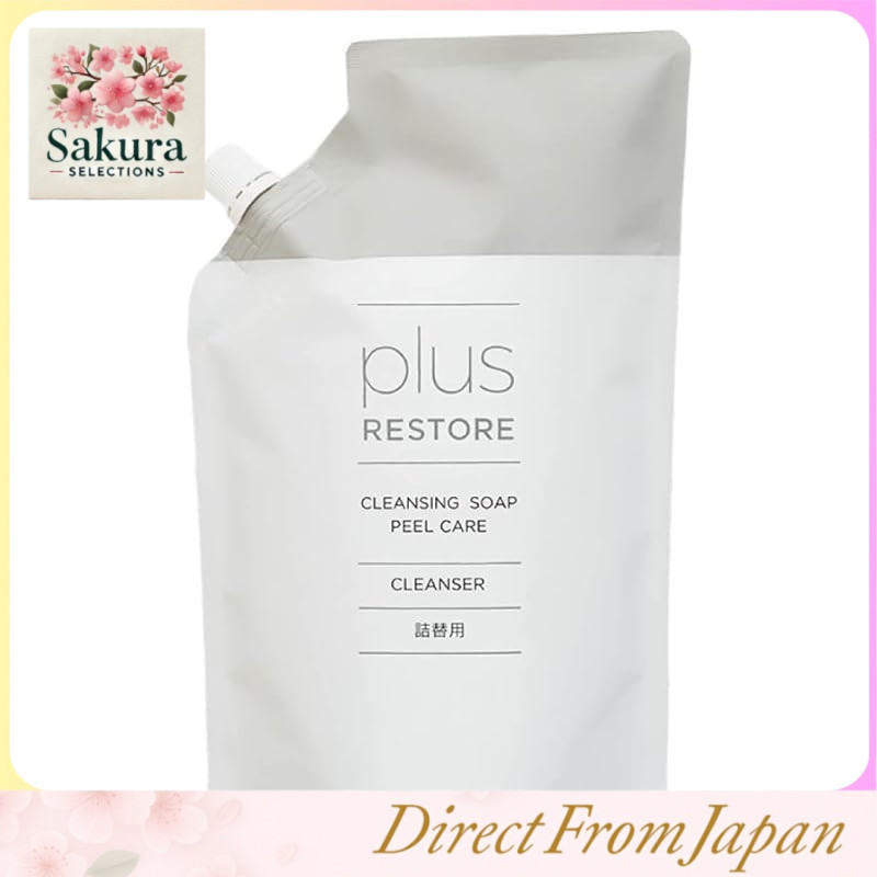 Plus Restore Cleansing Soap Foam Peel Care Refill 500mL + Mini Soap