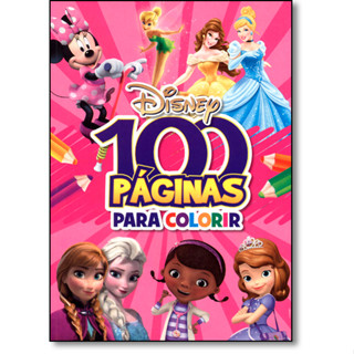 100 Paginas Para Colorir - Meninas - Disney em Oferta na Shopee