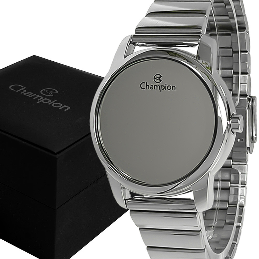 Relógio Champion Led Digital Feminino Prata Garantia 1 Ano