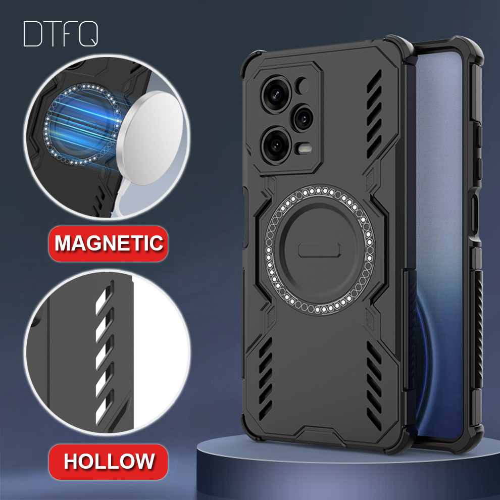Magnética À Prova De Choque Capinha Armadura Capa para POCO X5 Pro 5G