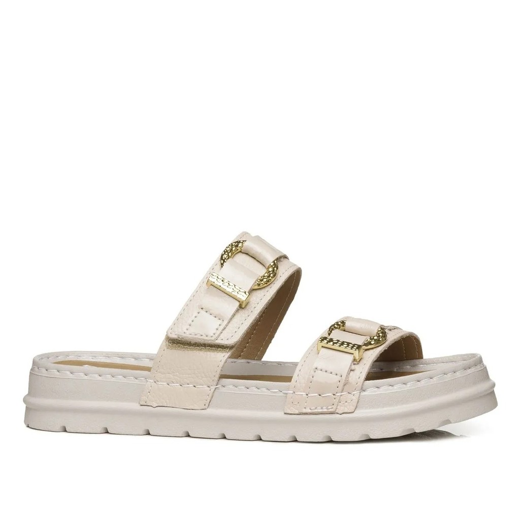 Chinelo Pegada Feminino Tira Dupla Couro 234703