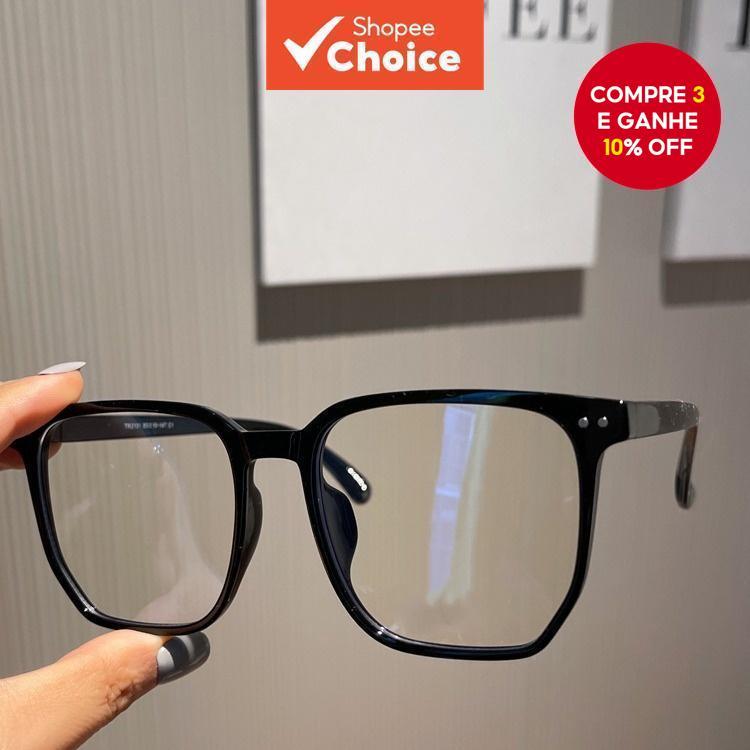 Óculos Unissex De Armação Grande Anti-Luz Azul – Bloqueio De Radiação Para Jogos/Escritório De Computador