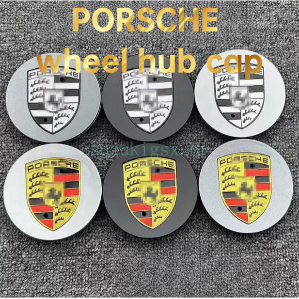 PORSCHE Tampas E Calotas De Roda Elegantes Com Logotipo De Carro De 76 Mm De Alta Qualidade Compatíveis Vendas Diretas D