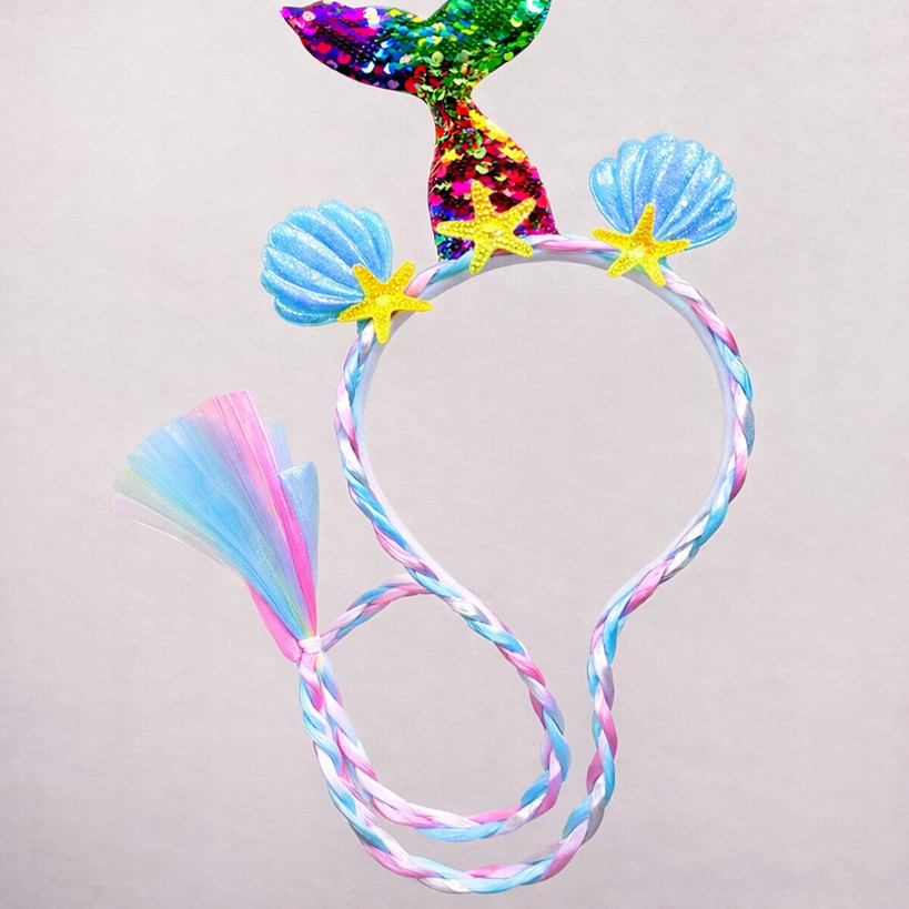 Tiara Cabelo Arquinho Sereia Carnaval Infantil Fantasia Festa