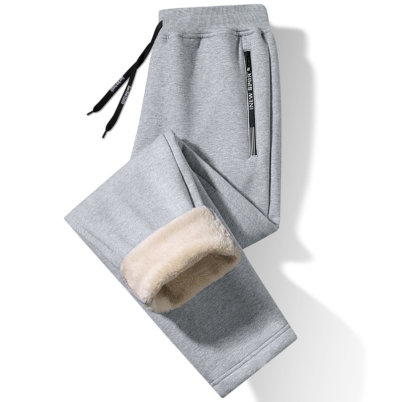 Detalhes do Calça Moletom Forrada Lã Carneiro Unissex Quentinho Inverno 2026 P M G GG Azul Preto Cinza