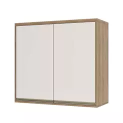 Armário Aéreo 80cm 2 Portas 1 Prateleira Mel Vanilla
