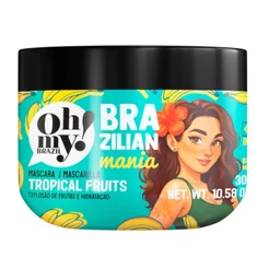 Máscara Tropical Fruits Brazilian Mania 300g Oh My | Pra todos os tipos de cabelo