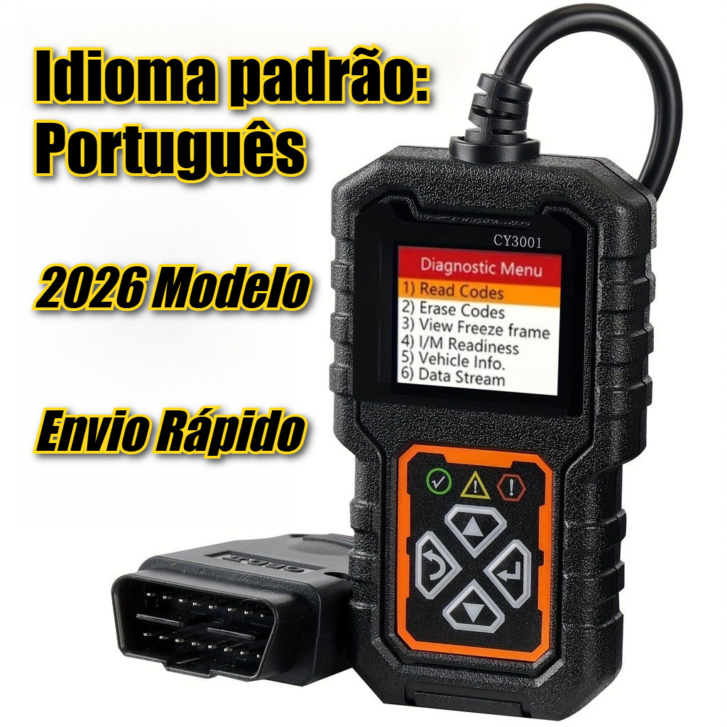 Scanner OBD2-Ferramenta De Diagnóstico Para Ler E Apagar Falhas Do Motor Todos Os Carros OBD II Desde 2008