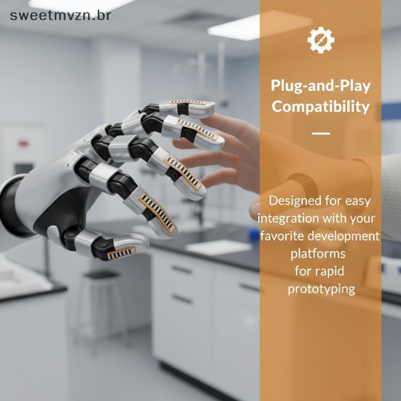 sweetmvzn Mão Robótica 2.2 Polegada Sensor Flex Avançado Perfeito Para Detecção De Ângulo STEM Aprendizagem Tecnologia V