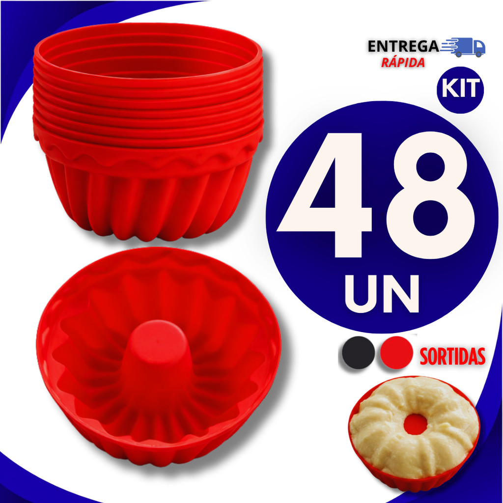 Mini Forminhas Para Cupcake De Silicone Forma Capcake Mini Bolo Air Fryer Sortidas