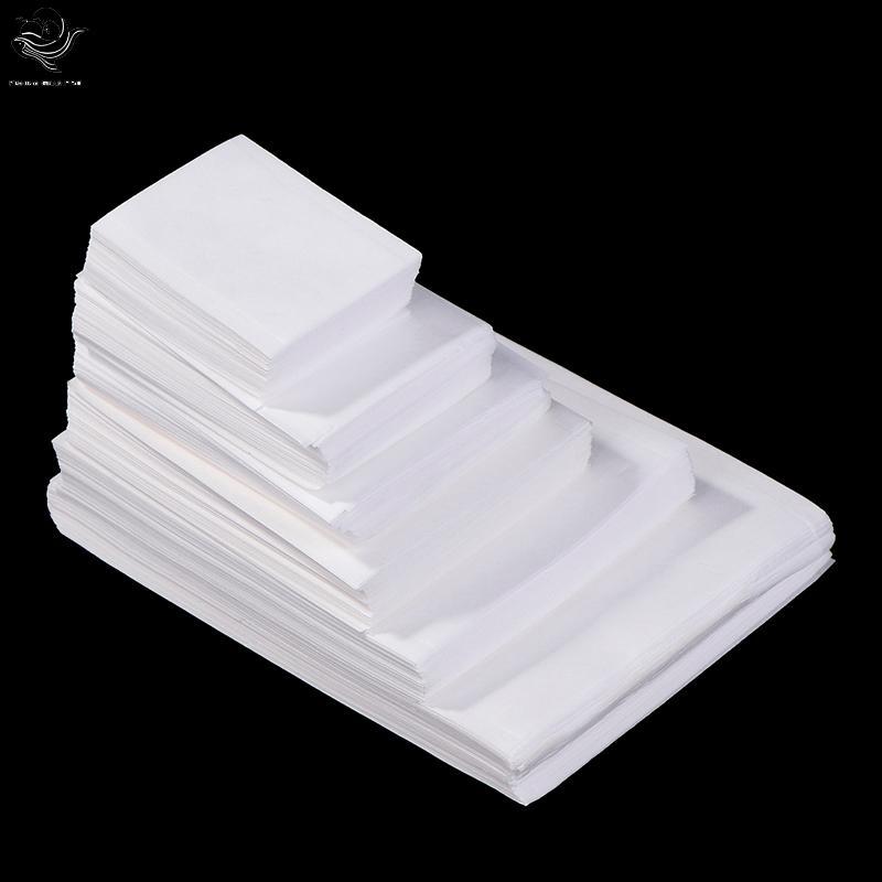 PFG 100 Peças Saco De Chá Descartável Papel De Filtro De Vedação Térmica Para Ervas Saquinhos Soltos Multi Tamanho Vazio