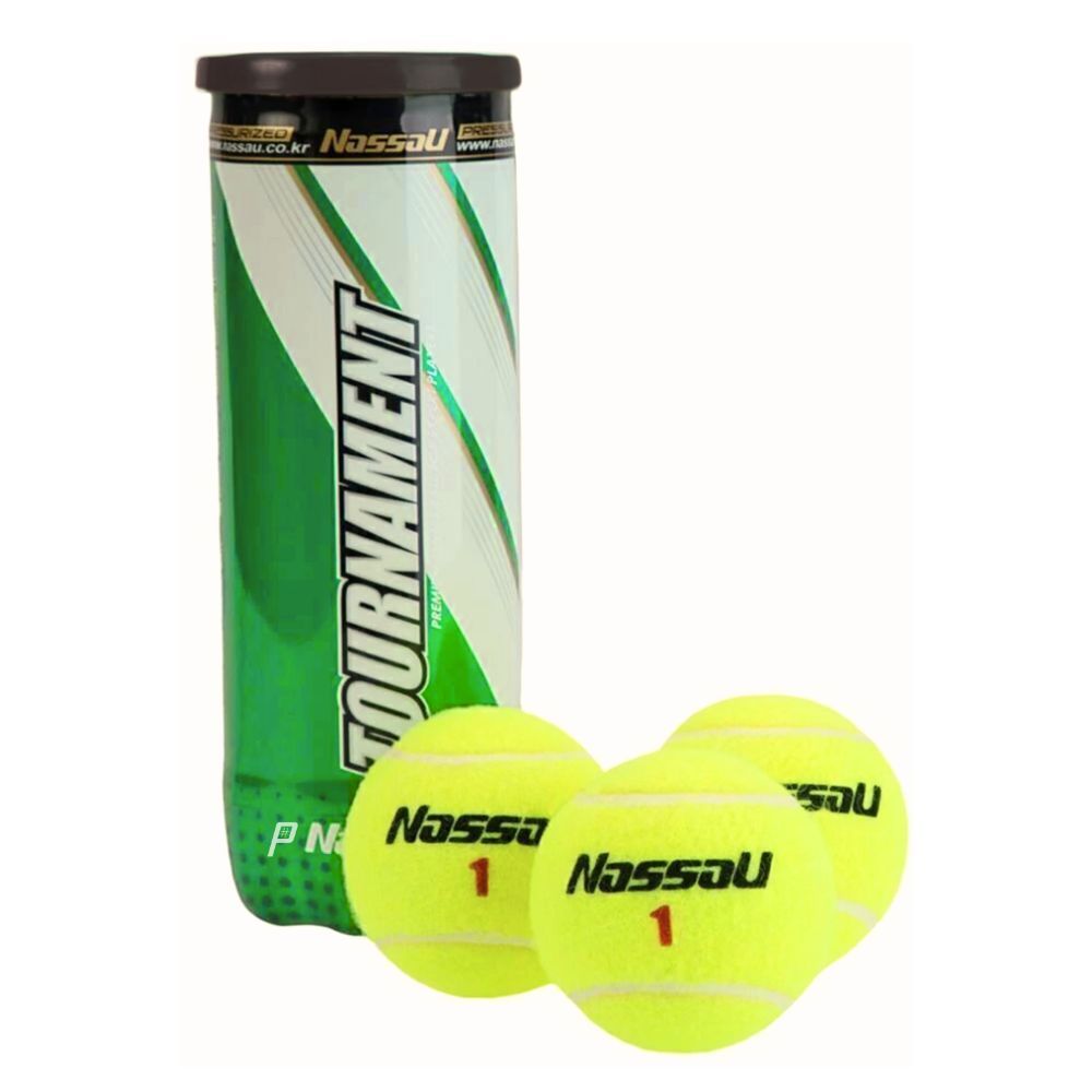 Bola de Tênis Nassau Tournament - Tubo com 3 Unidades