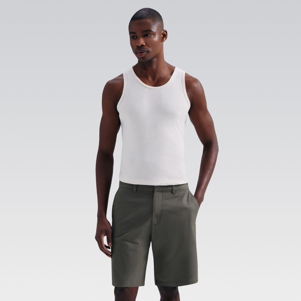 Bermuda Masculina Chino Sarja Algodão Elastano HERING Original Moda Conforto Estilo Qualidade Casual