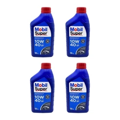 Kit 4 Unidades óleo Motor 10w40 Semi Sintético Mobil Super 1 Litro