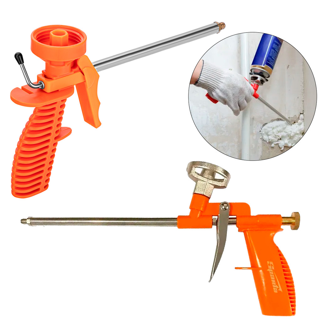 Pistola Aplicadora De Espuma Expansiva Lata Spray Em Plástico Ou Metal A Escolha Alta Qualidade