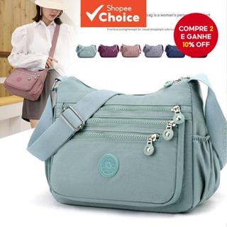 Moda Feminina Bolsa De Ombro Multi-Bolso Crossbody Casual Zíper Todos Os Dias Commuter Essencial Urbano Wanderlust Prese em Oferta na Shopee