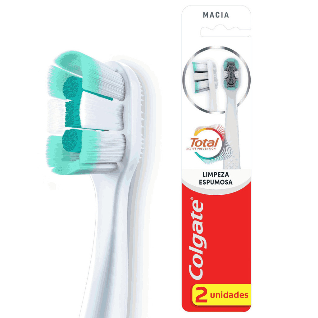 Escova Dental Colgate Total Limpeza Suave 2un