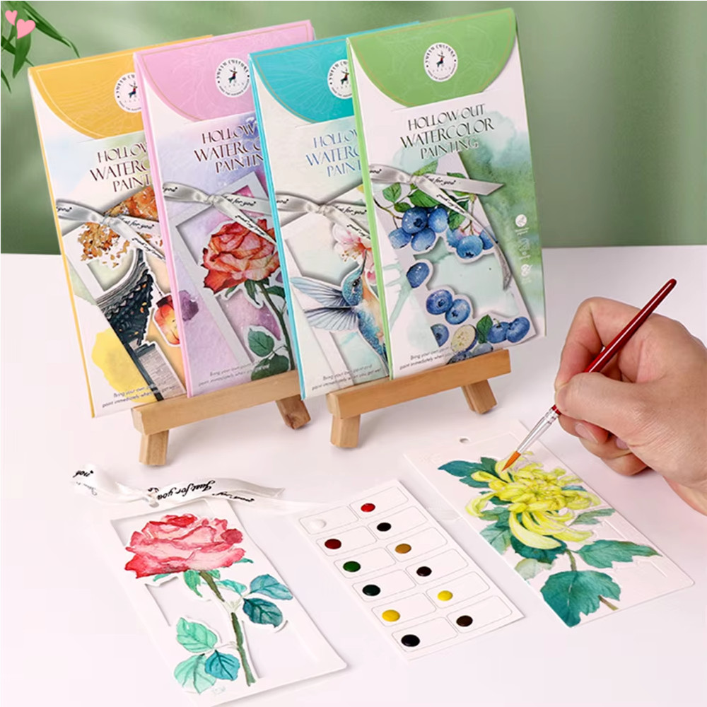 12pcs Colore Seus Próprios Marcadores De Aquarela Para Pintar Cartão Estoque De Papel Artesanato Colorido DIY Projetos D em Oferta na Shopee