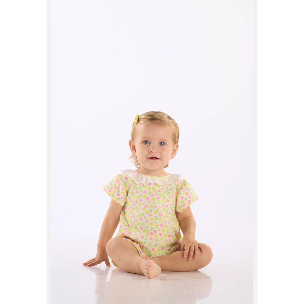 Macaquinho Bebê Menina em Suedine Up Baby em Oferta na Shopee