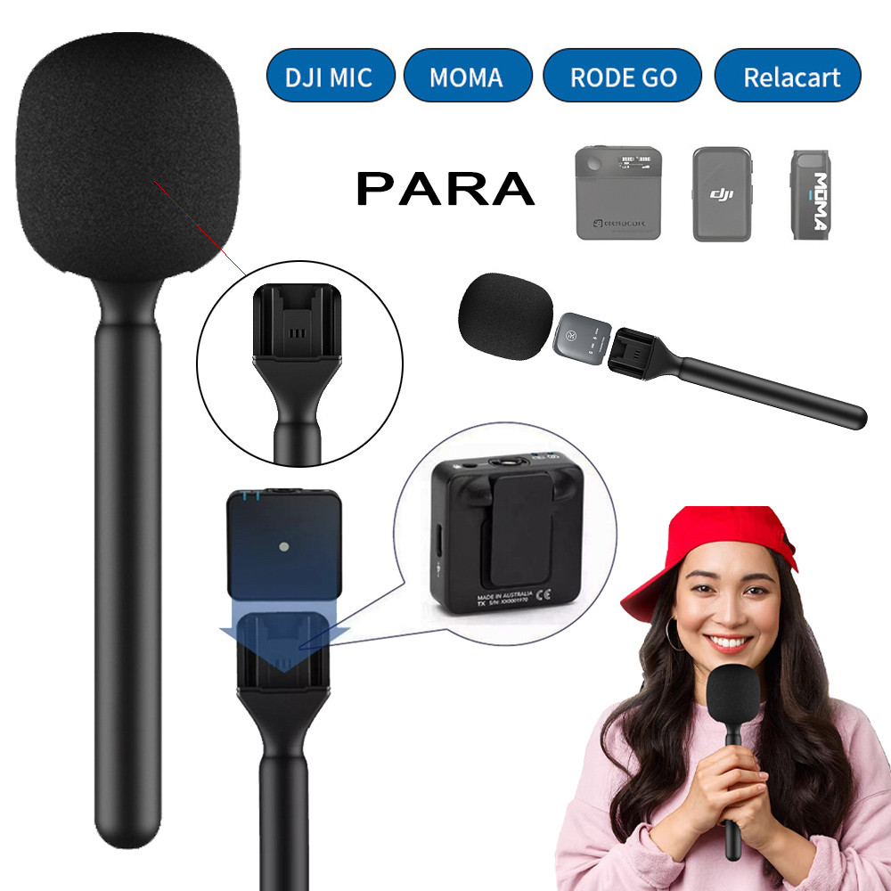 Bastão Tradicional Microfone Suporte Para Lapela, Entrevista, Blog, Notícias